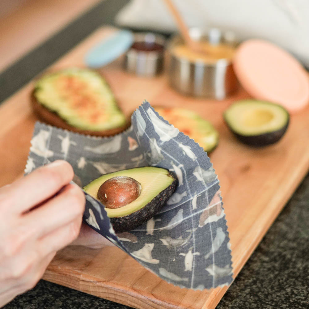 Storing Avocado With Beeswax Food Wraps