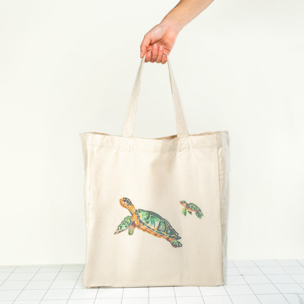 Custom Print Logo - Reusable Multi-pocket Organic Cotton Tote Bag (MOQ –  Pure Mitti