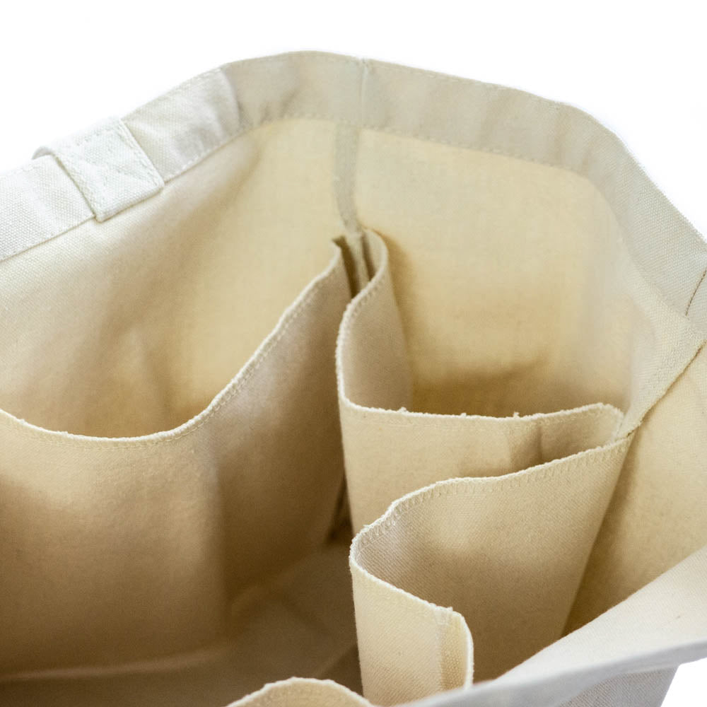 Custom Cotton Canvas Tote Bag With Inside Zipper Pocket | BAGANDCANVAS.COM