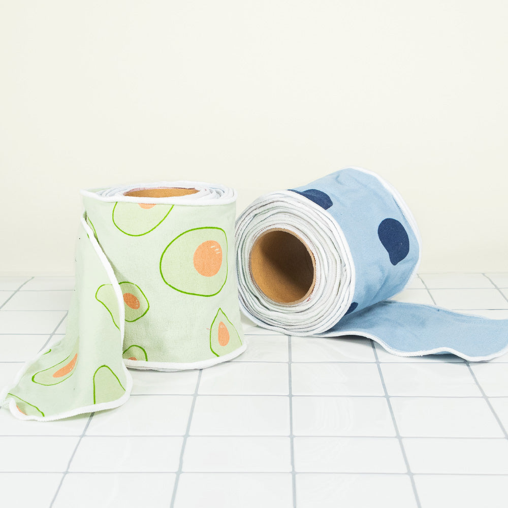 Colourful Checkered Reusable Paper Towel Set