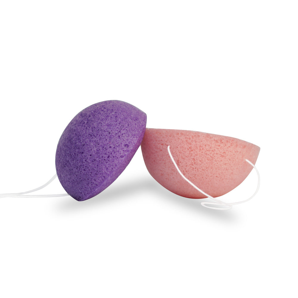 Sustainable Konjac Facial Sponge Cherry Blossom Lavender 